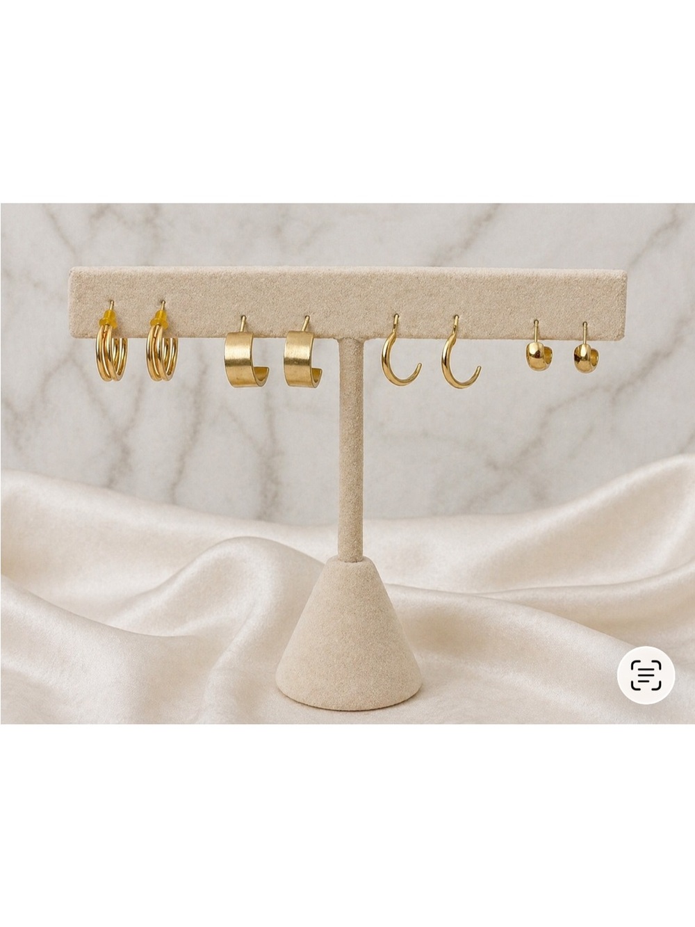 Gold Hoop Earring Set - Women Jewelry